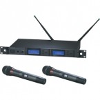 鐵三角 Audio-Technica AEW-5266aD 雙手持超心動(dòng)態(tài)無(wú)線麥克風(fēng)系統(tǒng)